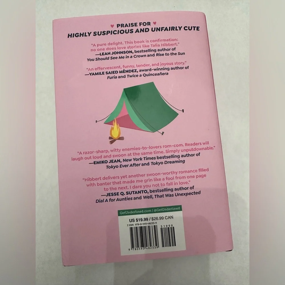Highly Suspicious and Unfairly Cute by Talia Hibbert Hardcover Book